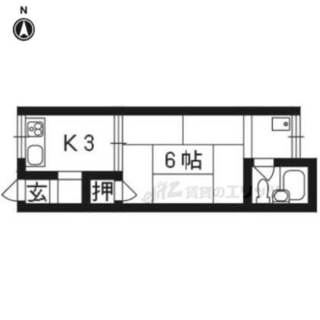 京屋ハイツの物件間取画像